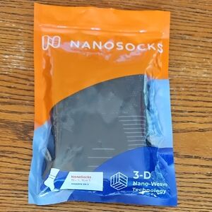 NanoSocks Black 3-D Nano-Weave Socks